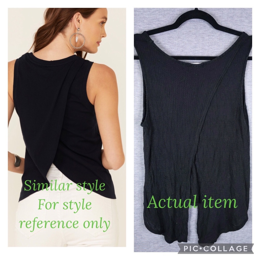 Wasabi + Mint Crossover Back Top